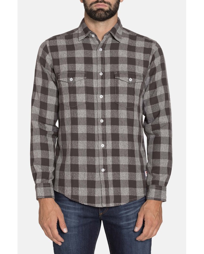 CAMICIA FLANELLA FANTASIA TINTO FILO MELANGE