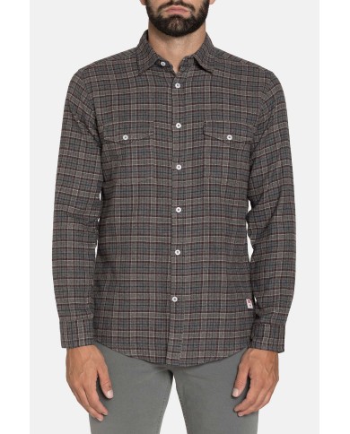 CAMICIA FLANELLA FANTASIA TINTO FILO MELANGE