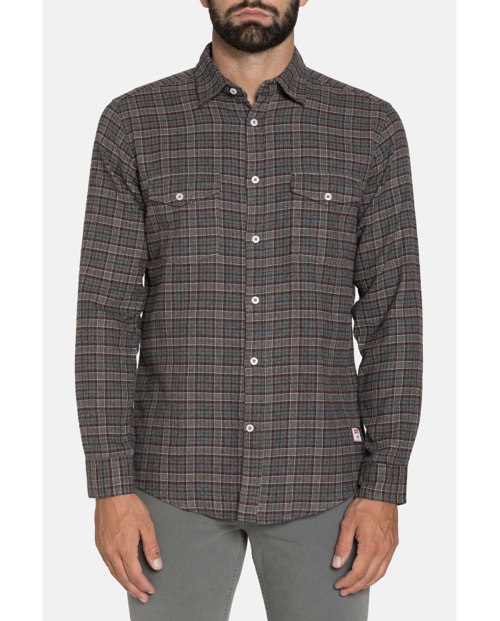 CAMICIA FLANELLA FANTASIA TINTO FILO MELANGE