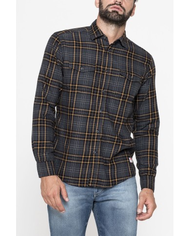 CAMICIA IN FLANELLA CON CHIUSURA A BOTTONE