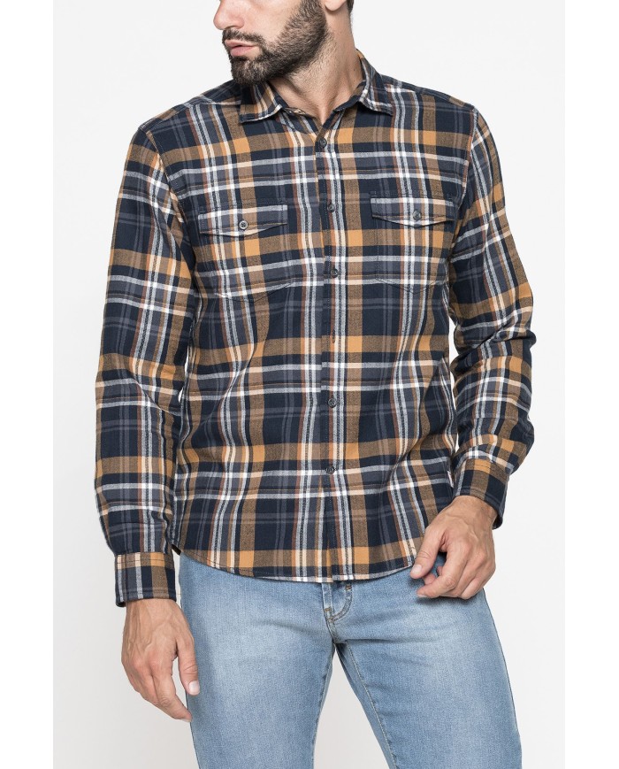 CAMICIA IN FLANELLA CON CHIUSURA A BOTTONE