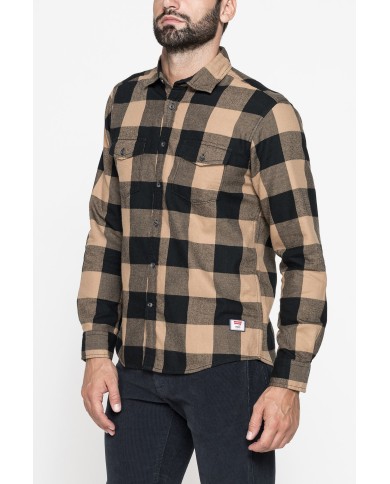 CAMICIA IN FLANELLA CON CHIUSURA A BOTTONE
