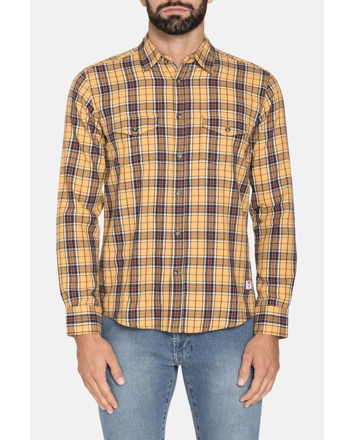 CAMICIA IN FLANELLA CON CHIUSURA A BOTTONE