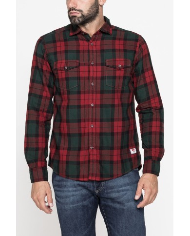 CAMICIA IN FLANELLA CON CHIUSURA A BOTTONE