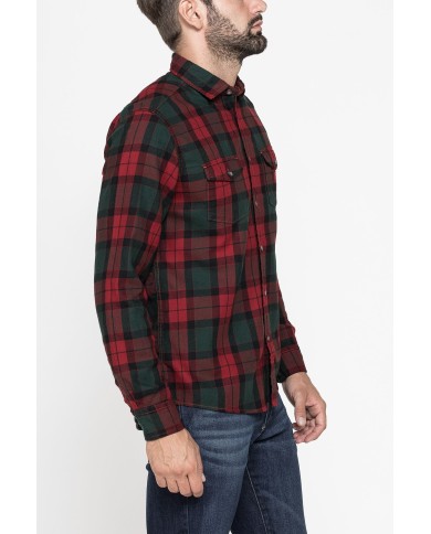 CAMICIA IN FLANELLA CON CHIUSURA A BOTTONE