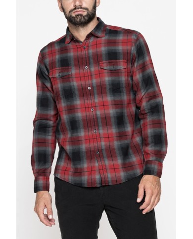 CAMICIA IN FLANELLA CON CHIUSURA A BOTTONE