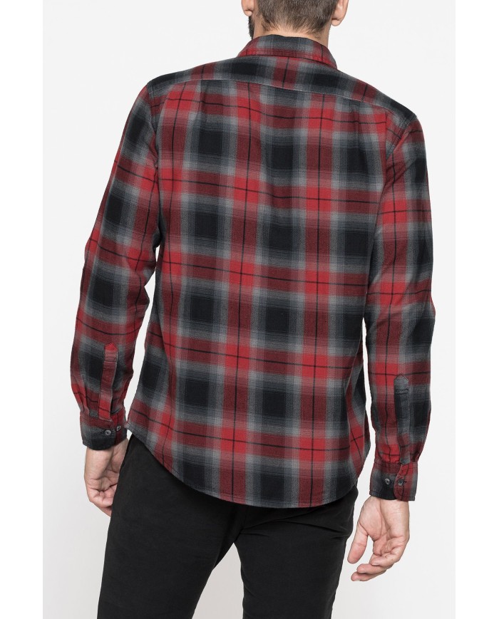 CAMICIA IN FLANELLA CON CHIUSURA A BOTTONE