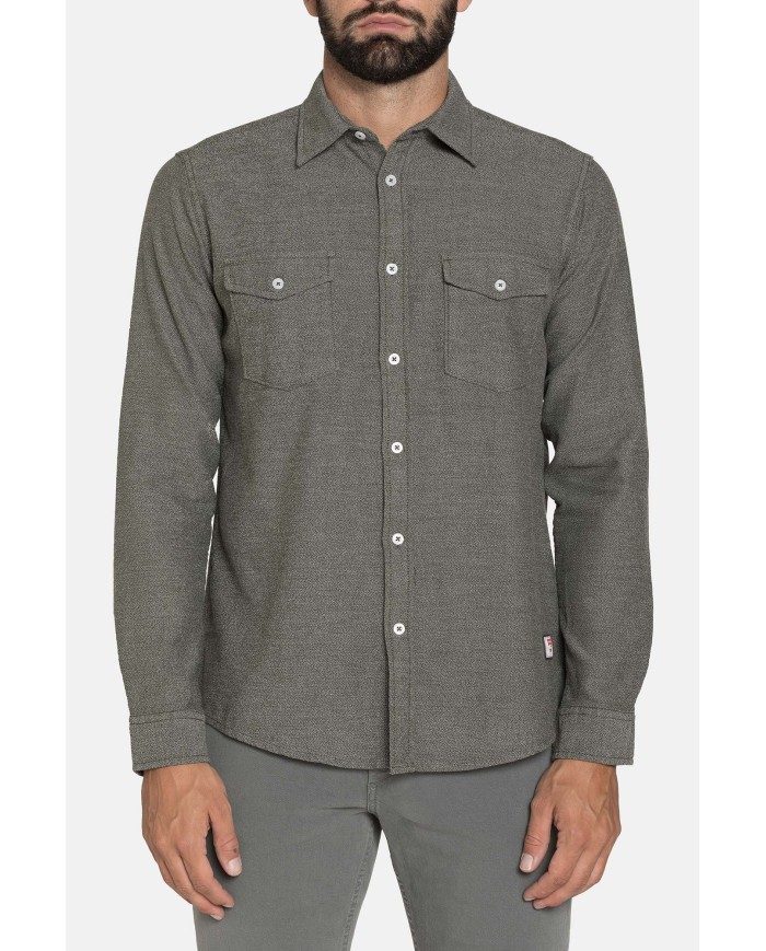CAMICIA IN FLANELLA CON CHIUSURA A BOTTONE