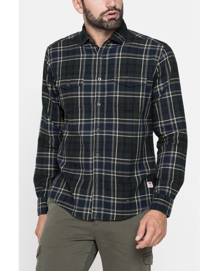 CAMICIA IN FLANELLA CON CHIUSURA A BOTTONE