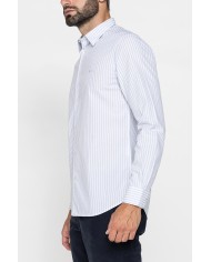 CAMICIA FANTASIA IN COTONE ORGANICO TINTO FILO