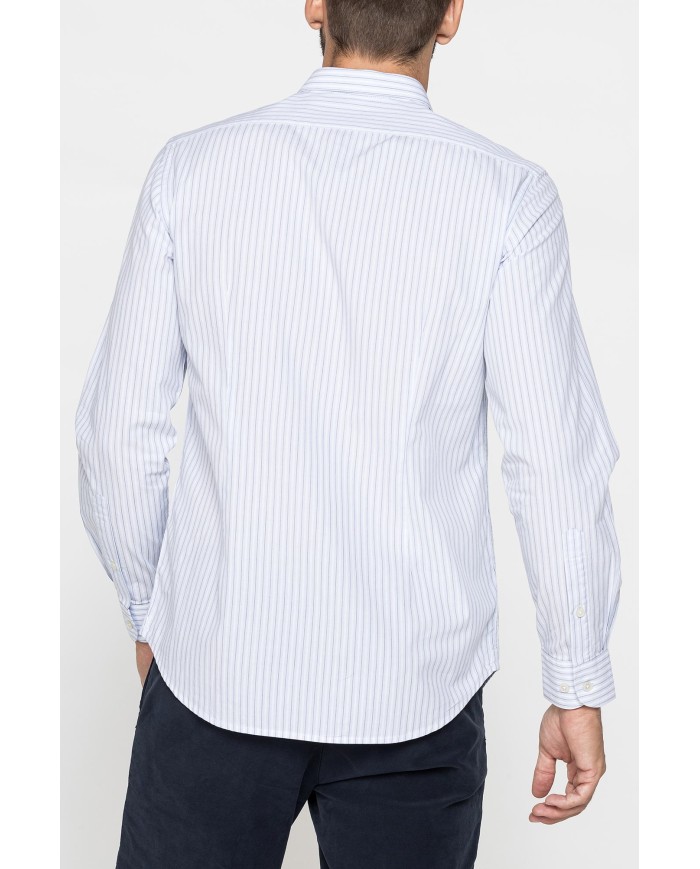 CAMICIA FANTASIA IN COTONE ORGANICO TINTO FILO