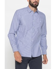 CAMICIA FANTASIA IN COTONE ORGANICO TINTO FILO