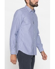 CAMICIA FANTASIA IN COTONE ORGANICO TINTO FILO