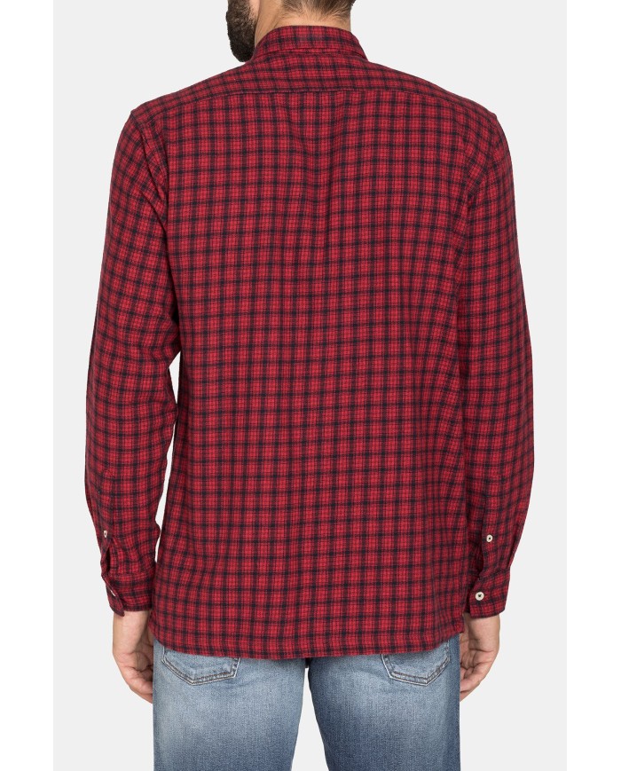 CAMICIA IN FLANELLA CON CHIUSURA CON CERNIERA LAMPO