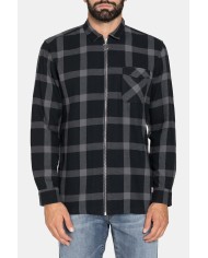 CAMICIA IN FLANELLA CON CHIUSURA CON CERNIERA LAMPO