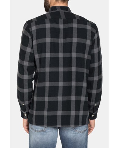 CAMICIA IN FLANELLA CON CHIUSURA CON CERNIERA LAMPO