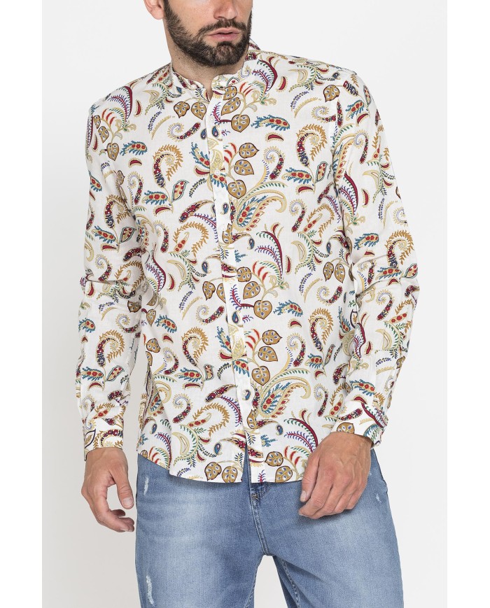 CAMICIA IN MISTO LINO