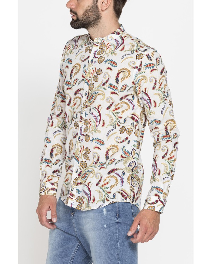 CAMICIA IN MISTO LINO