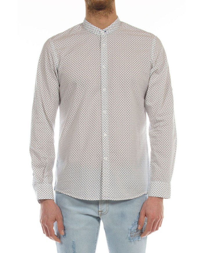 CAMICIA IN COTONE CON FANTASIA STAMPATA
