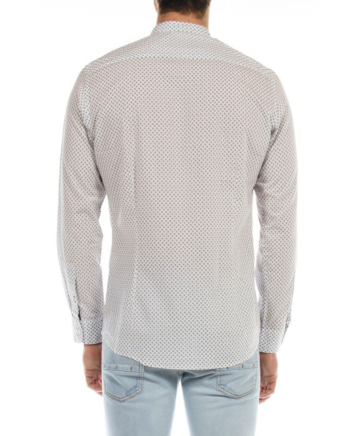 CAMICIA IN COTONE CON FANTASIA STAMPATA