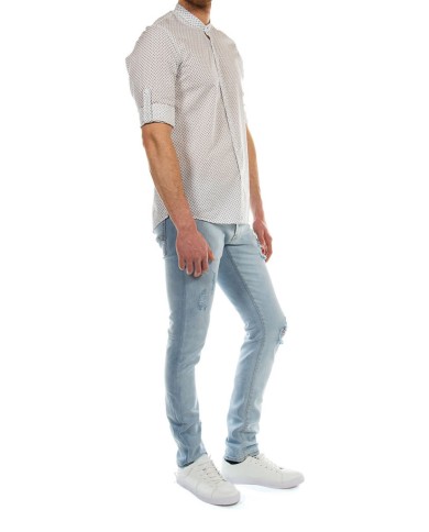 CAMICIA IN COTONE CON FANTASIA STAMPATA