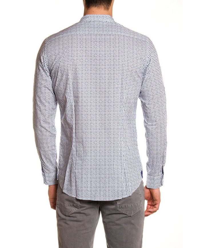 CAMICIA IN COTONE CON FANTASIA STAMPATA