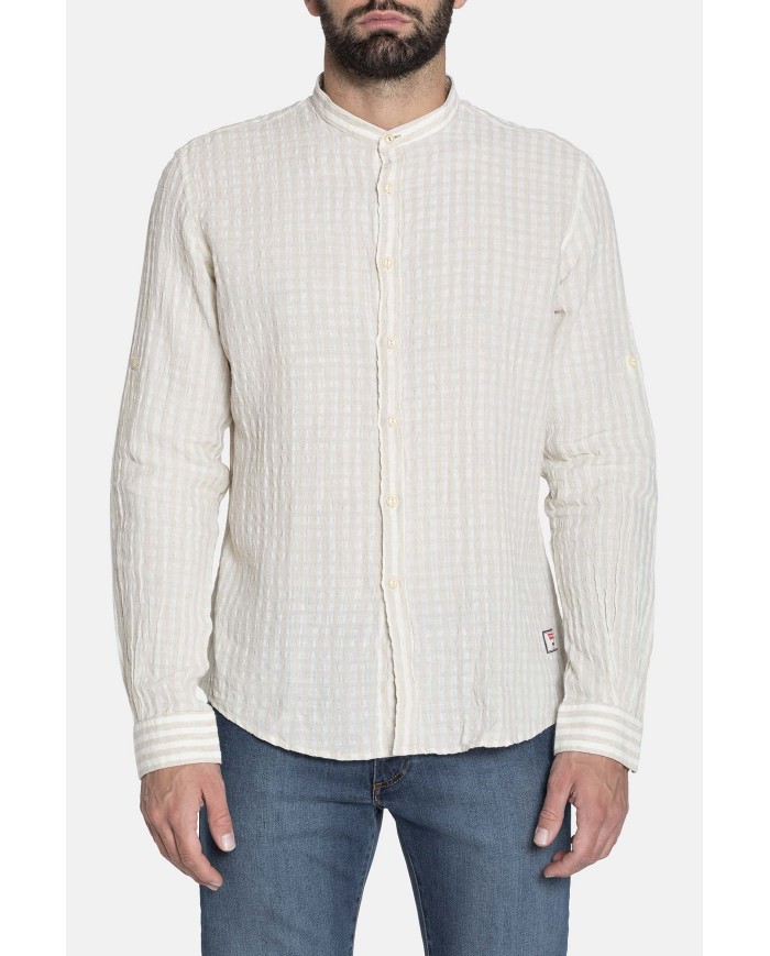 CAMICIA IN COTONE CON FANTASIA STAMPATA