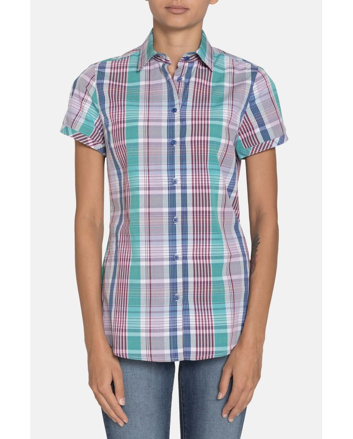 CAMICIA A QUADRI IN COTONE