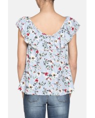 CAMICIA SCOLLO A V. Vestibilità regolare.