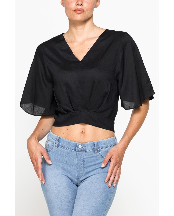 TOP CON MANICHE A PIPISTRELLO