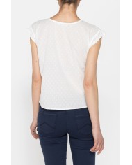 CAMICIA MANICA CORTA IN TESSUTO DOBBY DI COTONE