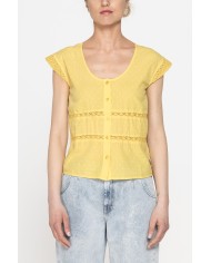 CAMICIA MANICA CORTA IN TESSUTO DOBBY DI COTONE