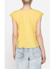 CAMICIA MANICA CORTA IN TESSUTO DOBBY DI COTONE