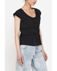 CAMICIA MANICA CORTA IN TESSUTO DOBBY DI COTONE