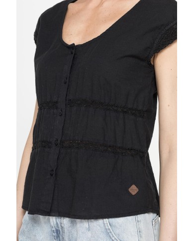 CAMICIA MANICA CORTA IN TESSUTO DOBBY DI COTONE