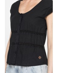 CAMICIA MANICA CORTA IN TESSUTO DOBBY DI COTONE