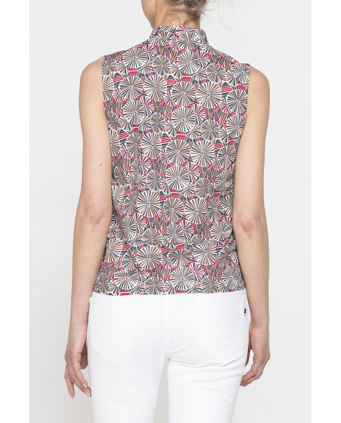 BLUSA SMANICATA CON FIOCCO
