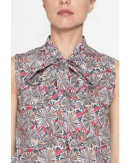 BLUSA SMANICATA CON FIOCCO