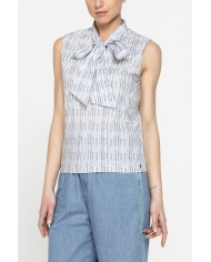 BLUSA SMANICATA CON FIOCCO