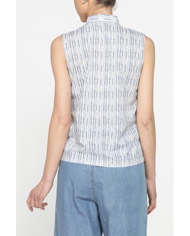 BLUSA SMANICATA CON FIOCCO