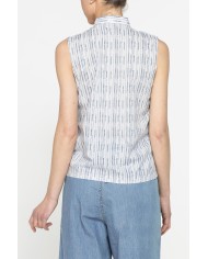 BLUSA SMANICATA CON FIOCCO