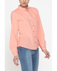 CAMICIA MANICA LUNGA IN TESSUTO DOBBY DI COTONE.