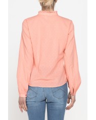 CAMICIA MANICA LUNGA IN TESSUTO DOBBY DI COTONE.