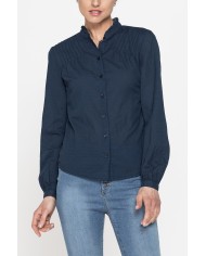 CAMICIA MANICA LUNGA IN TESSUTO DOBBY DI COTONE.