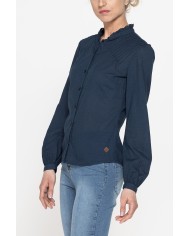 CAMICIA MANICA LUNGA IN TESSUTO DOBBY DI COTONE.