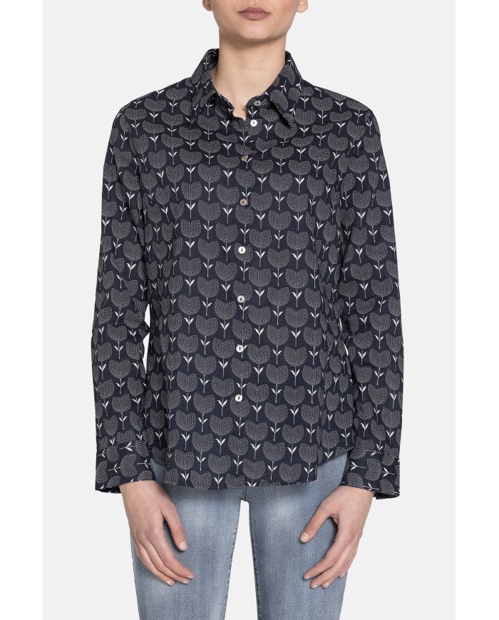 CAMICIA BASICA COTONE MISTO LINO