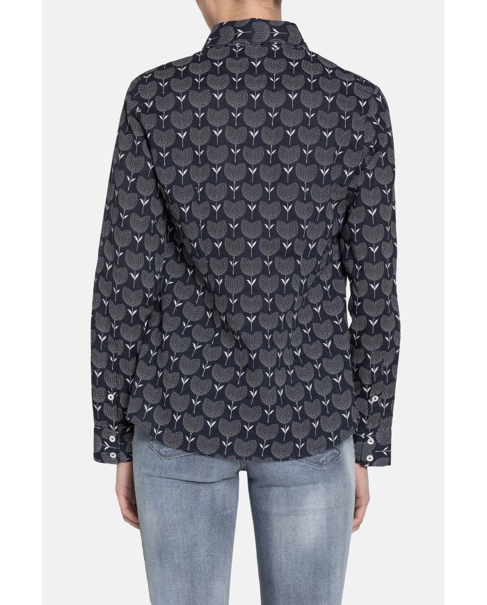 CAMICIA BASICA COTONE MISTO LINO