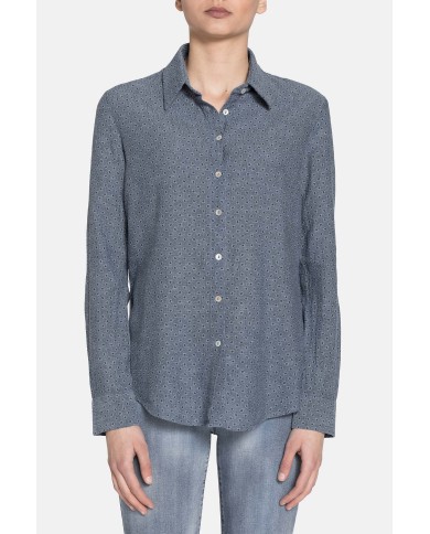 CAMICIA BASICA COTONE MISTO LINO