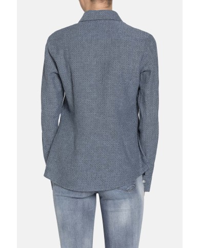 CAMICIA BASICA COTONE MISTO LINO