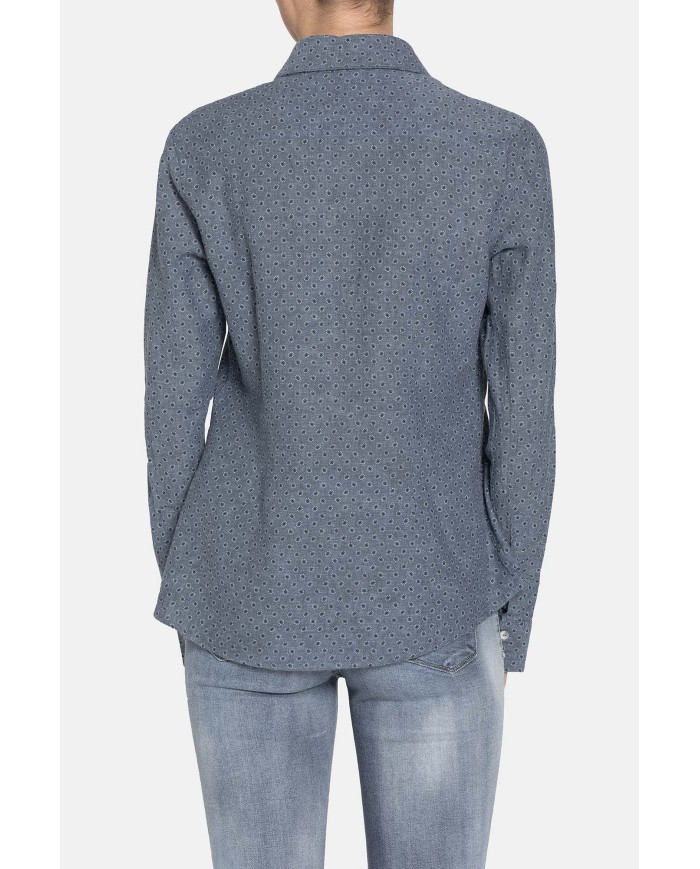 CAMICIA BASICA COTONE MISTO LINO